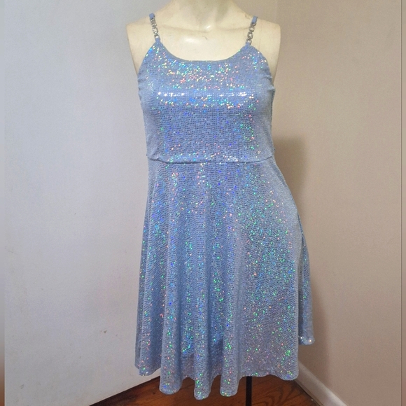 Speechless Other - SPEECHLESS KIDS Girls Sky Color Sparkle Dress!